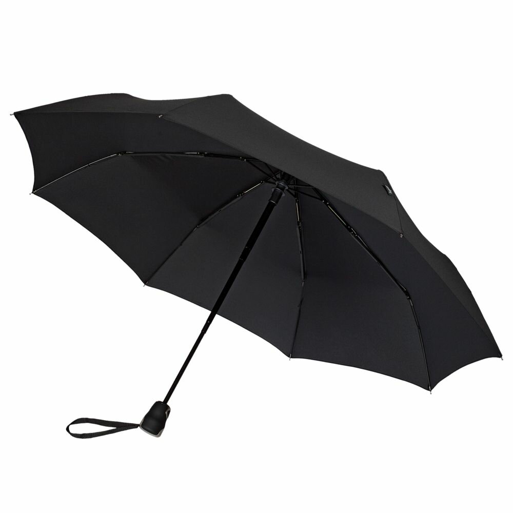 Складной зонт Gran Turismo, черный, длина 64 см, диаметр купола 102 см