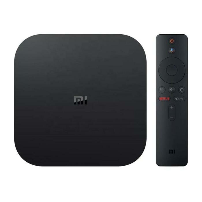 Приставки Смарт ТВ XIAOMI Приставка Смарт ТВ Xiaomi Mi Box S, 4К, 2 Гб, 8 Гб, Wi-Fi, Bluetooth, USB,Android TV,черная