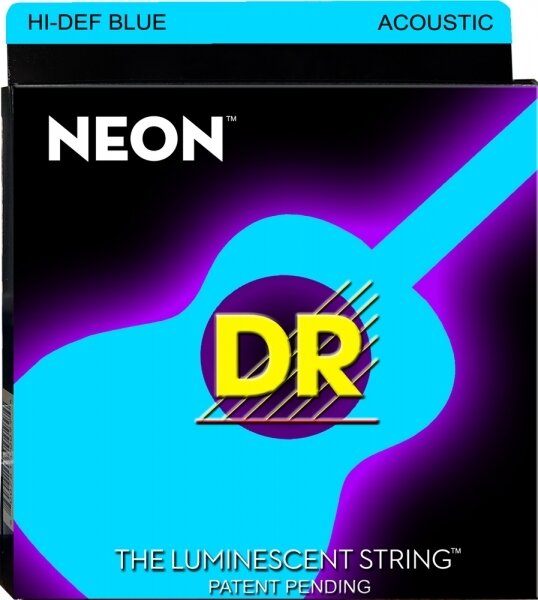 Струны для Акустической гитары 10-48 DR NBA-10 Neon Синие