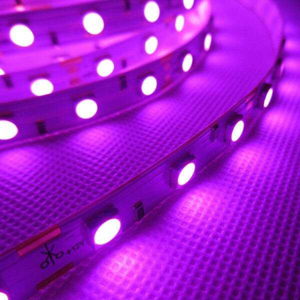 Светодиодная лента SMD5050-60LED-12V Double line standart розовая 5м. - Цвет свечения:Розовый - фотография № 2