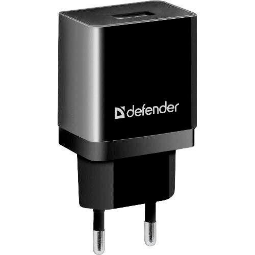 Сетевой адаптер питания Defender UPC-11 зарядка 2.1А USB-порт + кабель microUSB 1 метр чёрная