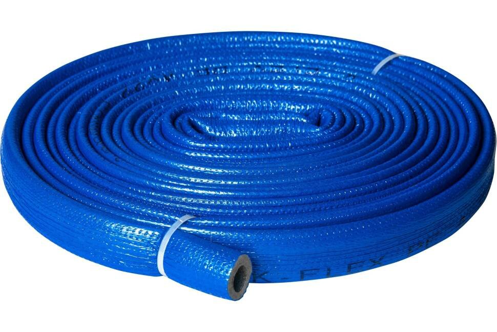фото Теплоизоляция для труб K-FLEX PE COMPACT в синей оболочке 18/6 бухта 10м R060182103PECB