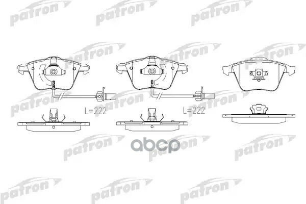 Колодки Тормозные Дисковые Audi: A3 03- A3 Sportback 04- Seat: Leon 05- Vw: Eos 06- Golf V 03- Passat 05- Passat Vari...