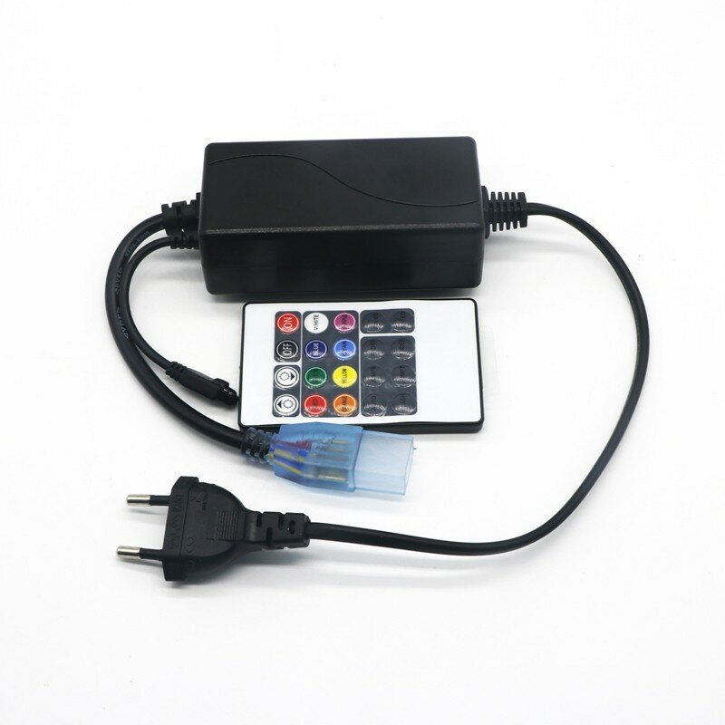 ИК контроллер для Led ленты 220 вольт лайт серия, пульт 20 кнопок - фотография № 1