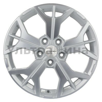 Khomen Wheels KHW1715 (Kodiaq/Tiguan) F-Silver-FP 7x17/5x112 ET40 D57.1