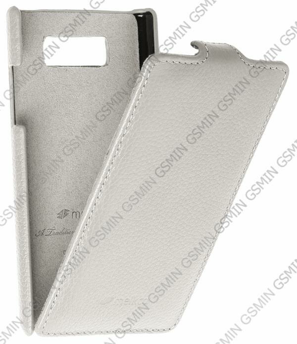 Кожаный чехол для LG Optimus L7 / P700 Melkco Leather Case - Jacka Type (White LC)