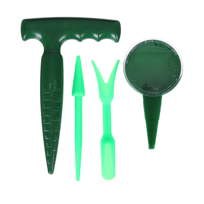 Greengo Набор, 4 предмета: конус - 2 шт., сеялка, пикировщик, пластик