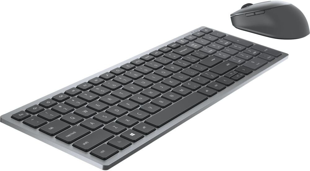 Клавиатура+мышь Dell KM7120W серебристый Bluetooth (580-AIWS)