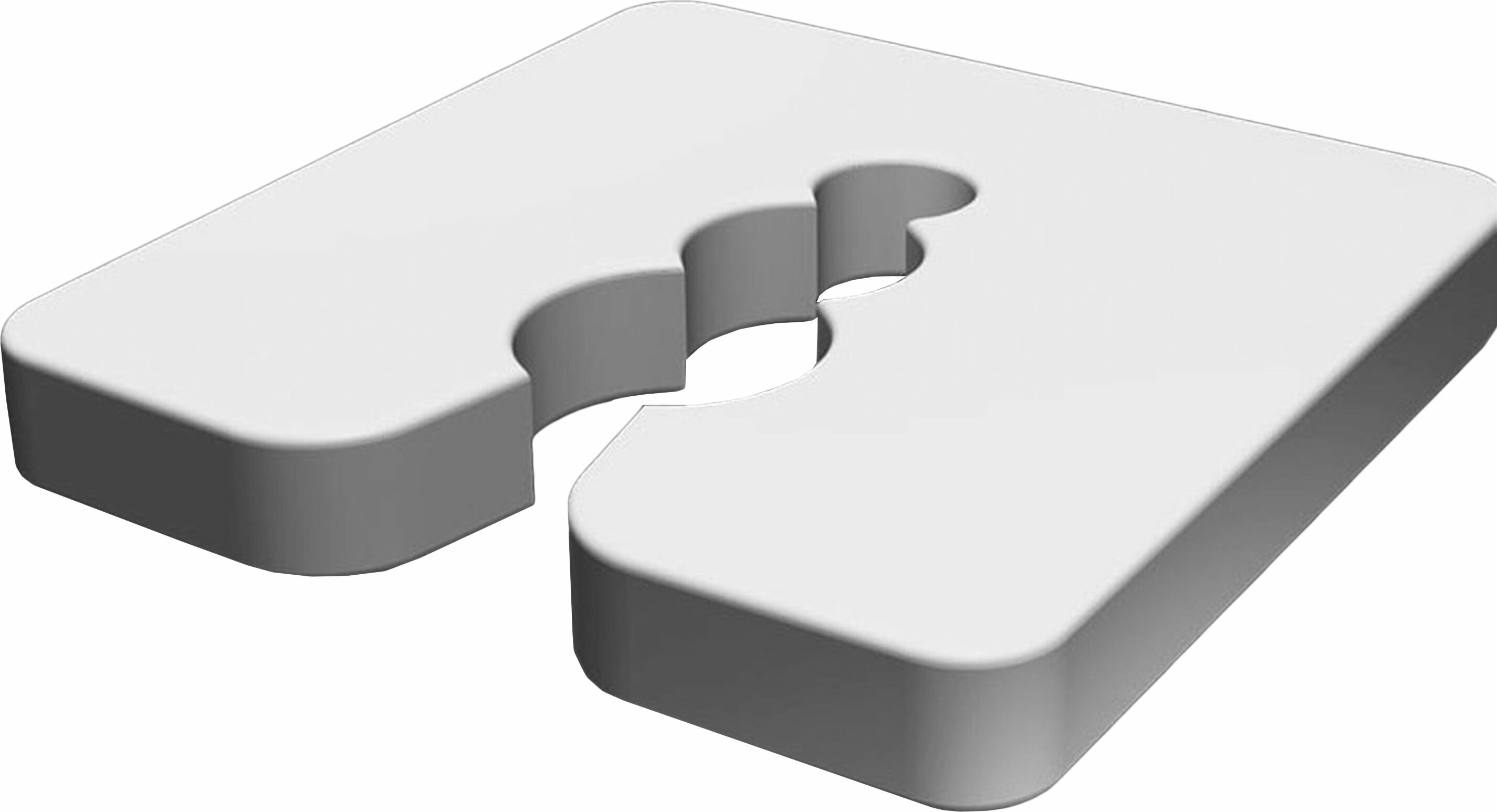 фото Компенсатор для цокольных профилей ПВХ белый 5 мм 50 шт