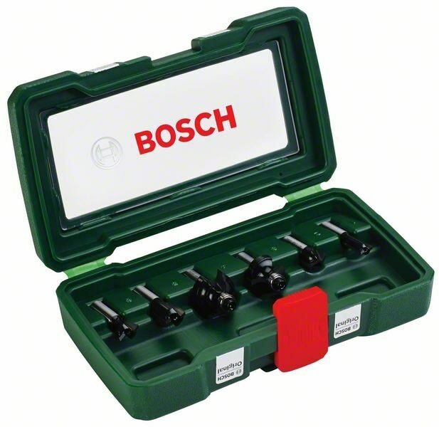 Набор фрез по дереву Bosch 6 НМ-SET 2607019463