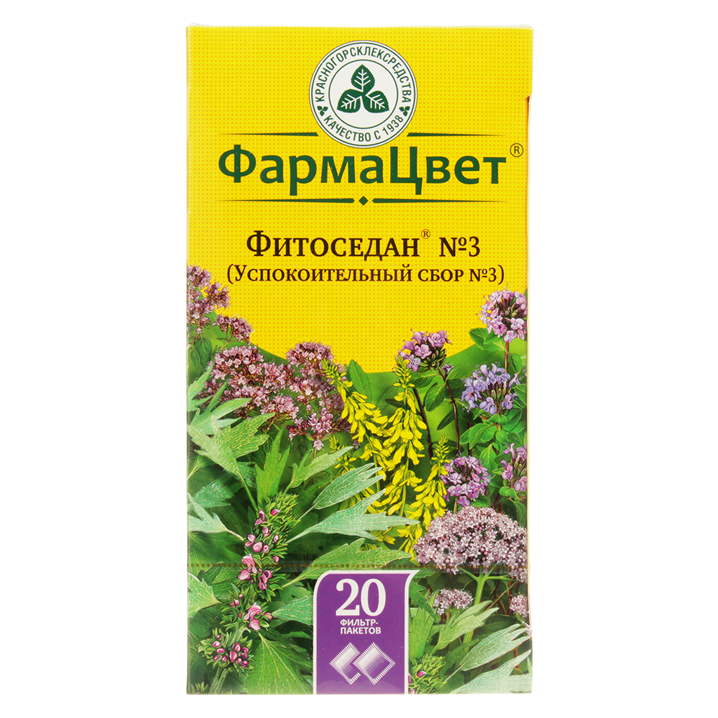 Красногорсклексредства сбор ФармаЦвет успокоительный №3 Фитоседан ф/п