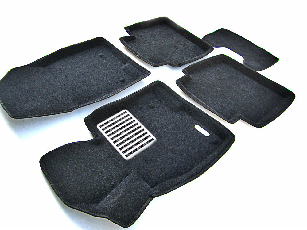 фото Коврики в салон текстиль 3D Lux (чёрные) Euromat для Mazda 6 (GJ) [2012-...]