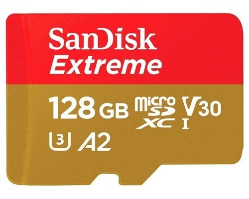 Карта памяти SanDisk MicroSD Extreme 128 Gb UHS-3 + адаптер SD