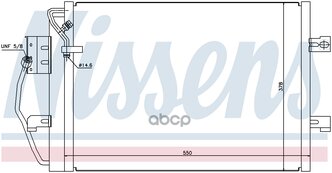Радиатор Кондиционера Mb: A-Class (W168) A 140 (168.031, 168.131)/A 160 (168.033, 168.133)/A 160 Cdi Nissens арт. 94373