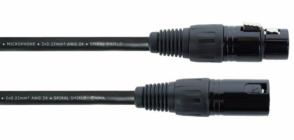 Cordial EM 1.5 FM микрофонный кабель XLR female—XLR male 1.5м черный