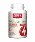 L-глютамин 750 мг Jarrow Formulas, 120 капсул, для иммунитета, набора мышечной массы, пищеварения - изображение