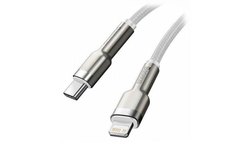 Кабель Baseus Cafule Series Metal Data Cable Type-C to iP PD 20W 1m White (CATLJK-A02)