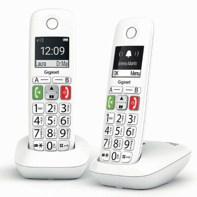 Gigaset E290 Duo White Wireless Landline Phone радиотелефон DECT