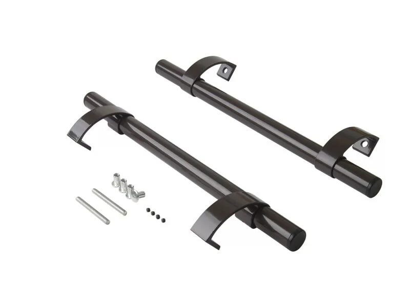 фото Ручка офисная прямая 500мм с креплением черная RAL9005