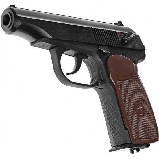 Пистолет пневматический BAIKAL МР-654К-20 (коричневая рукоятка)