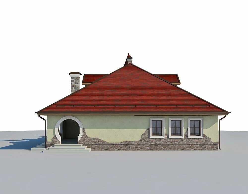 (138м2, 12х11м) Готовый проект дома из газобетона с мансардой и камином - AS-2217 - фотография № 6