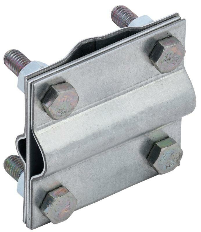 фото Зажим заземления крестообразный стержень-полоса/пруток оцинк. сталь | код ZGC33-11-1-16-40 | IEK (3шт.в упак.)