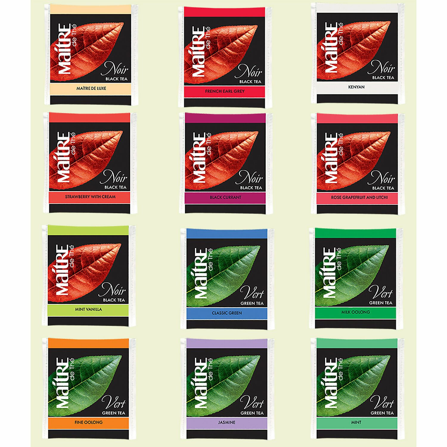 Чай MAITRE «Exclusive Collection» ассорти 12 вкусов, набор 60 пакетиков - фотография № 4