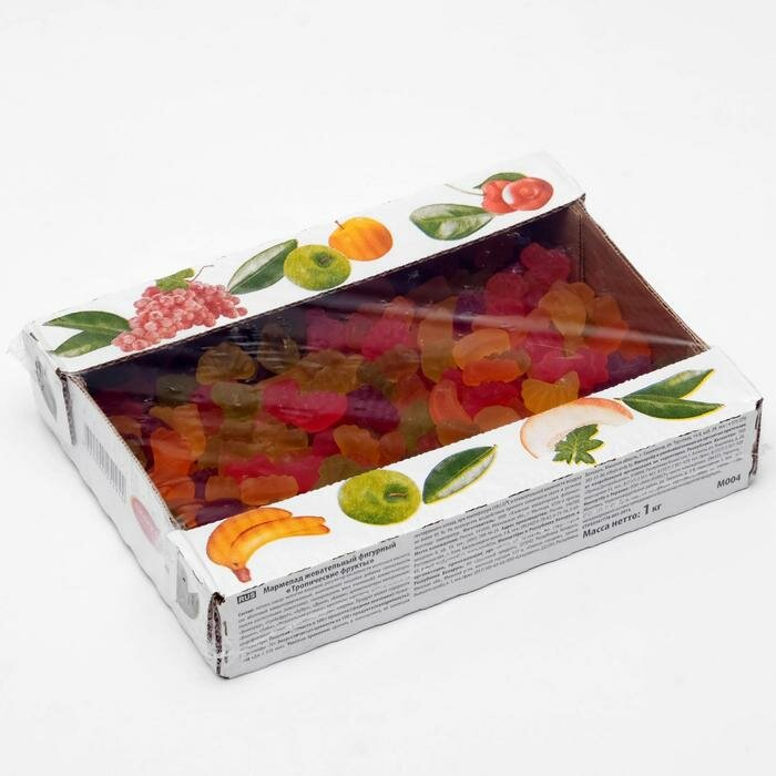 Мармелад жевательный фигурный «Тропические фрукты», 1 кг - фотография № 1