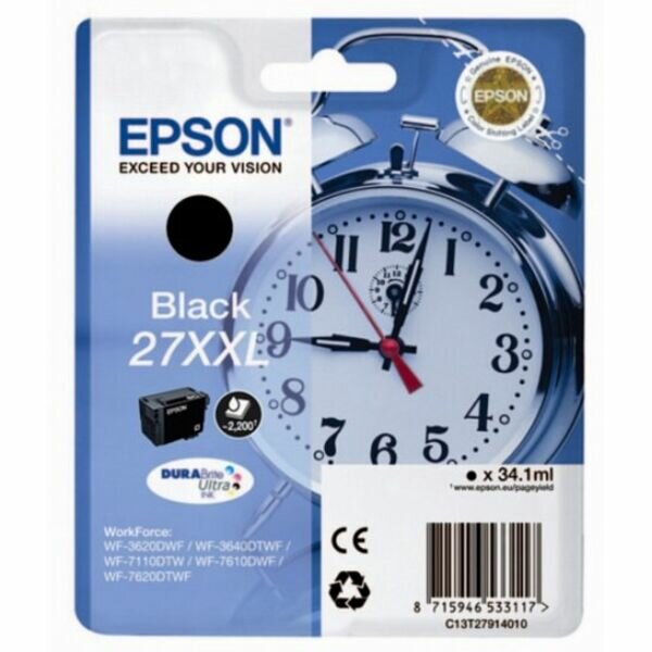 Картридж C13T27914022 для Epson WorkForce WF-7210DTW, WF-7710DWF экстраповышенной емкости XXL черный