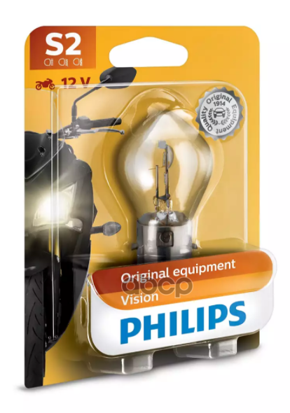 Лампа S2 12728 12v 35/35w Ba20d Bw (1) Standard 12728bw Philips арт. 12728BW