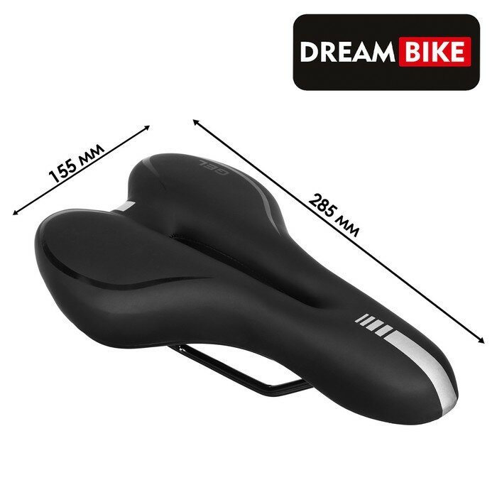 Седло Dream Bike спорт-комфорт, цвет черный./В упаковке шт: 1