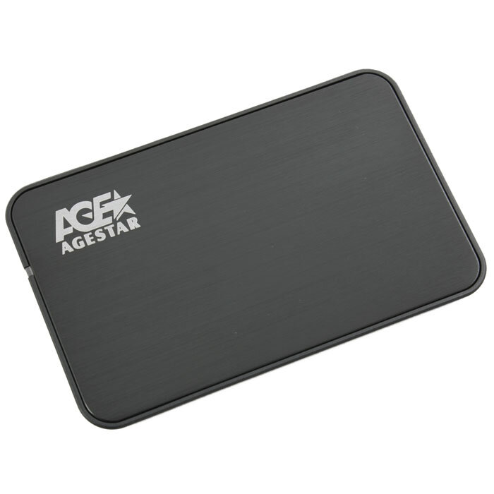 Корпус 2.5" AgeStar 3UB2A8S-6G SATA, USB3.0 Black