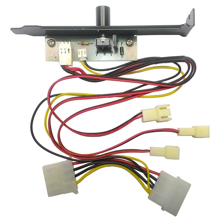 Регулятор скорости на 3 вентилятора (Molex 4-pin -- 3x3pin на зад. стенку)