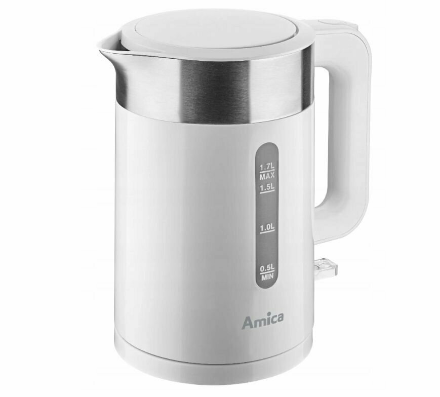 Электрический чайник Amica KD3011 1,7л, белый - фотография № 1