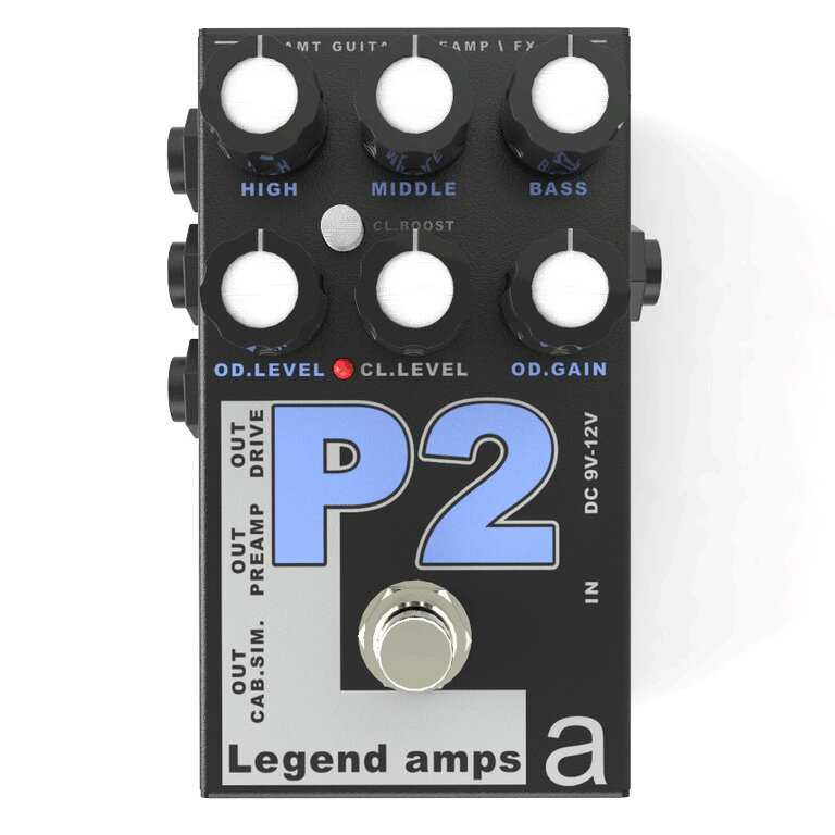 Двухканальный гитарный предусилитель AMT Electronics P-2 Legend Amps 2 P2 PV-5150