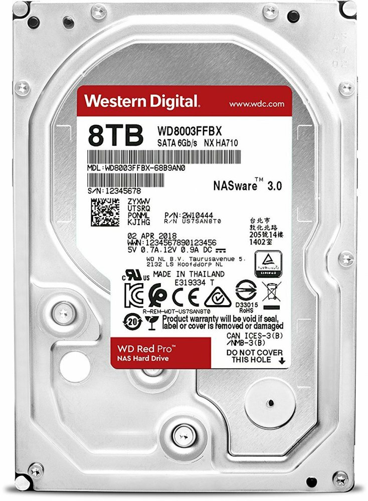 Жесткий диск 8Tb SATA-III Western Digital Red Pro (WD8003FFBX)