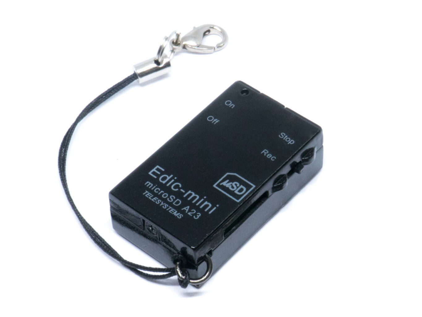Диктофоны незаметные Edic-mini A23 MicroSD 2 подарка (Power-bank 10000 mAh SD карта) - диктофон микро диктофон в машину подарочная упаковка