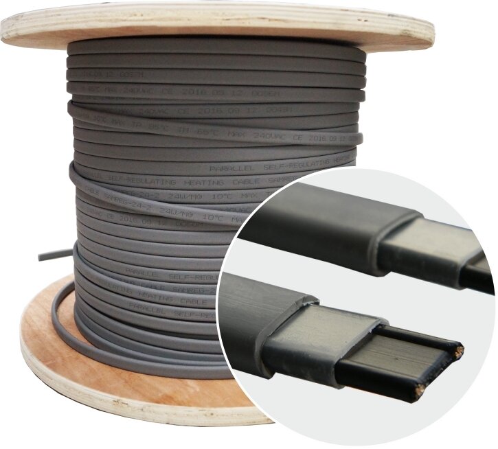 Саморегулирующийся греющий кабель SRL 30-2 (10м)