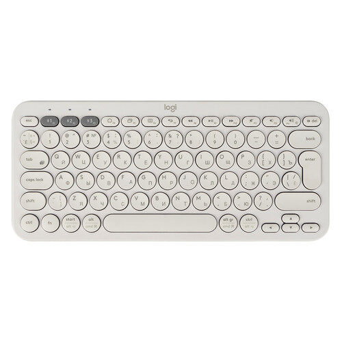 Клавиатура Logitech K380 Multi-Device, беспроводная, белый [920-009589]