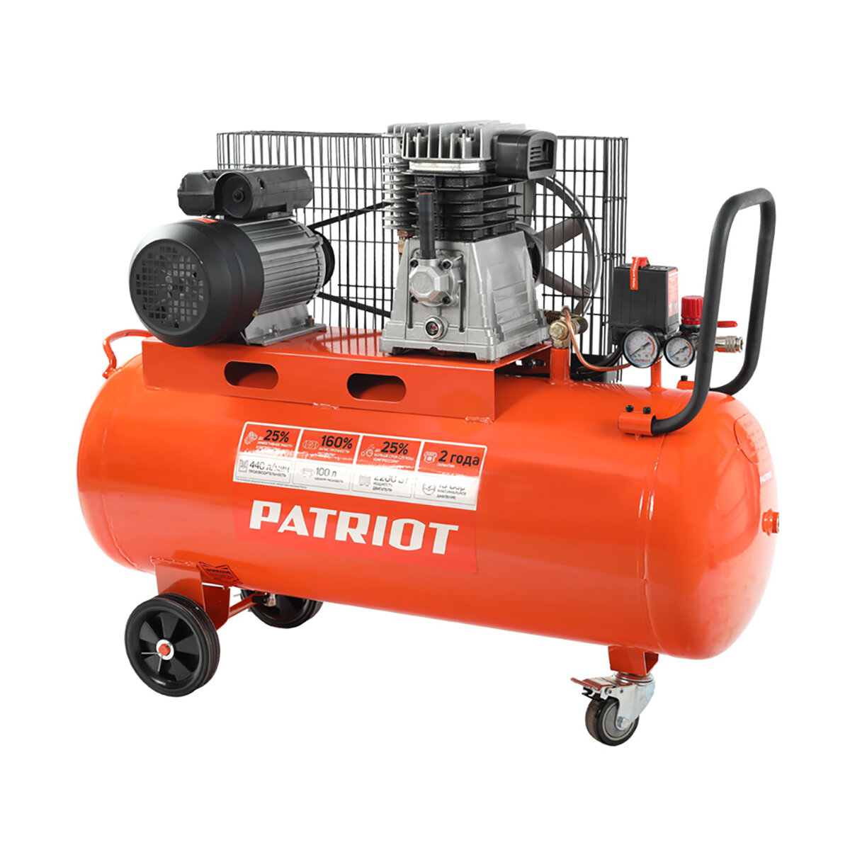 Компрессор масляный PATRIOT PTR 100-440I 100 л 2.2 кВт