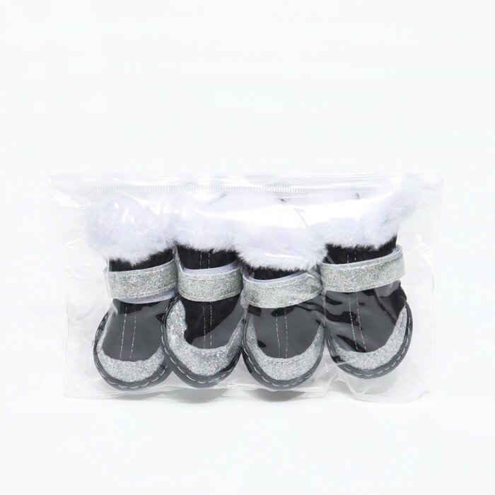 Ботинки "Ой, мороз", набор 4 шт, 4 размер, чёрные - фотография № 7