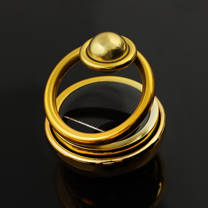 Аксессуар на панель гравитационные кольца вращается от солнца золото
