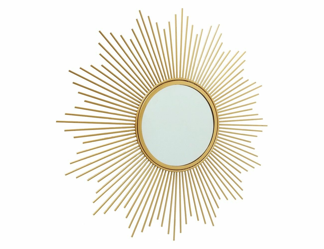 Настенное зеркало "Солнышко лучистое" золотое, 50 см, Boltze - фотография № 1