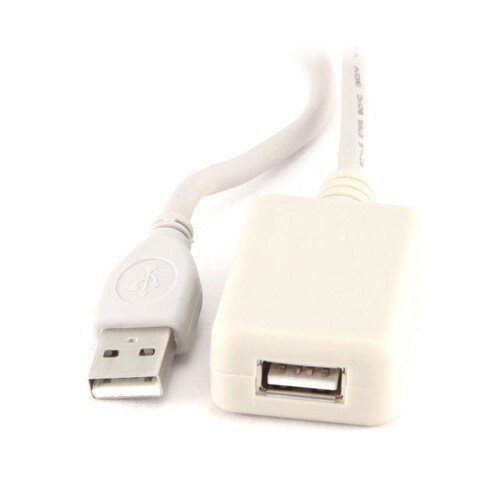 фото Кабель удлинитель USB2.0 Am-Af активный Premier 5-905A 15.0 белый - 15 метров