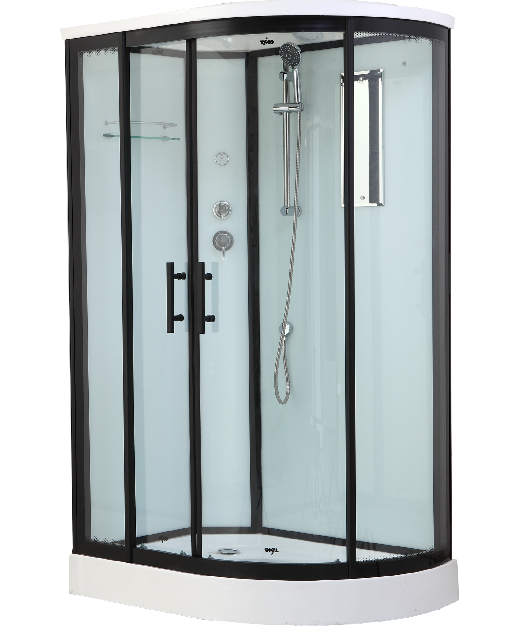 Душевая кабина Timo Standart T-6602 Black L 120х85 см