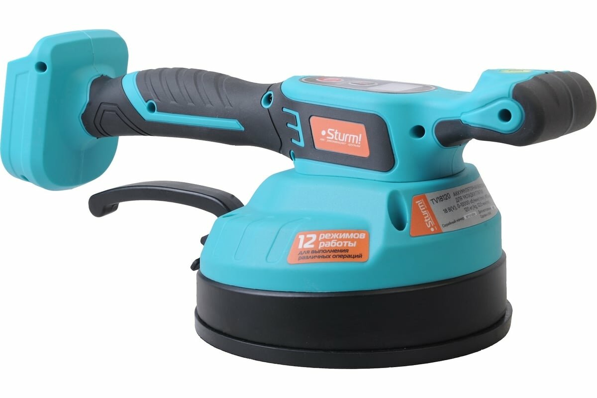 фото Sturm Аккумуляторная виброприсоска для укладки плитки 1BatterySystem TV18120