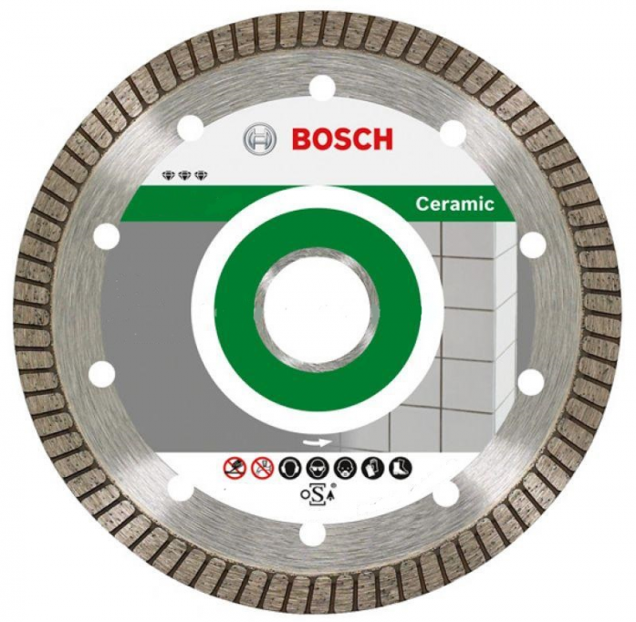 Диск алмазный отрезной для УШМ (125х22.2 мм) BOSCH алмазный диск best for ceramic125-22,23 алмазные отрезные круги 2608602479