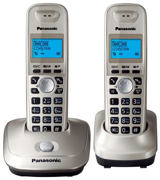 Радиотелефон DECT Panasonic KX-TG2512RU gold