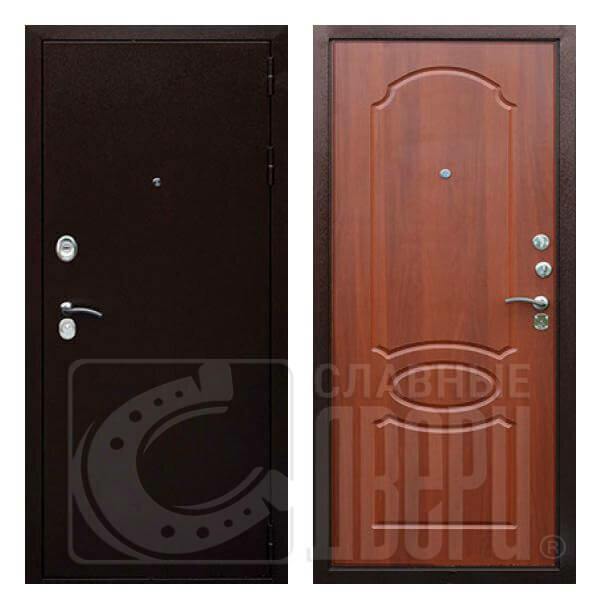 Входная дверь Гарда (Garda) S1 Медный антик/Миндаль 860х2050 Петли справа