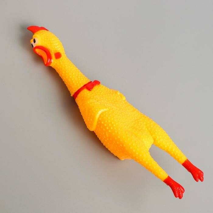 Пушистое счастье Игрушка пищалка «Курица», 30 см, в лапах - фотография № 4